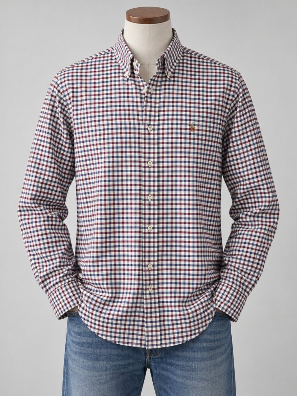 Polo Ralph Lauren Men’s XL Plaid Button Down Shirt 100% Cotton Pony Long Sleeve